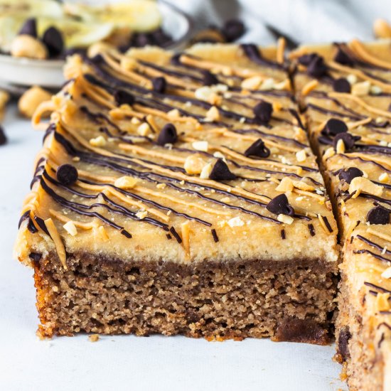 Peanut Butter Banana Vegan Bars