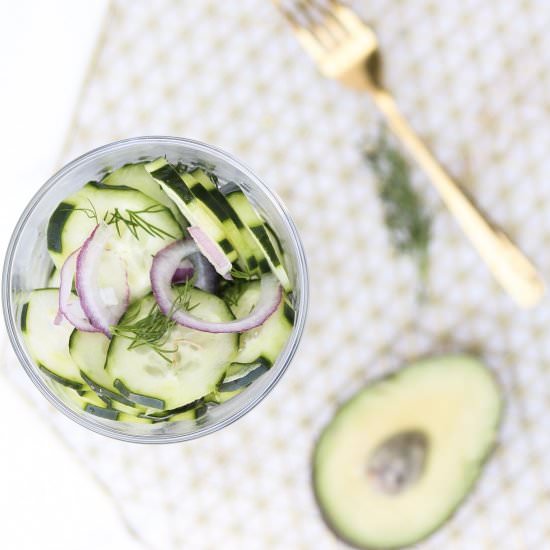 Probiotic Quick Pickled Cucumber