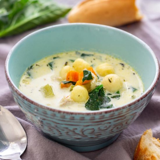 instant pot chicken gnocchi soup