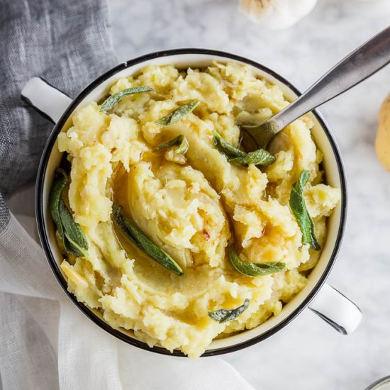 Roasted Garlic Mashed Potatoes