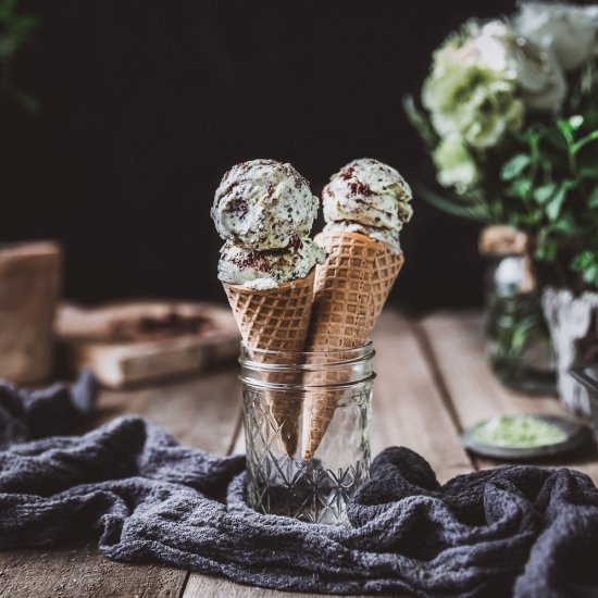 Garden Mint Chip Ice Cream