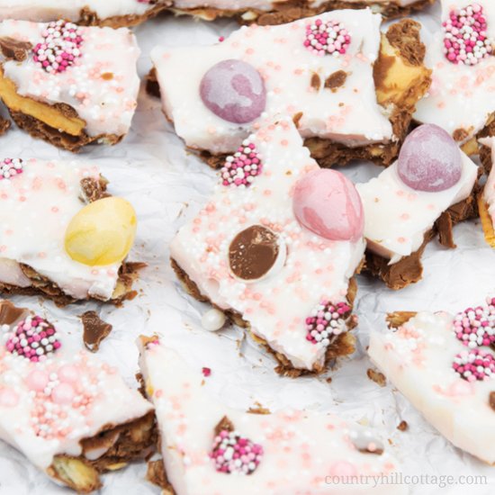 Easter Chocolate Cookie Bark