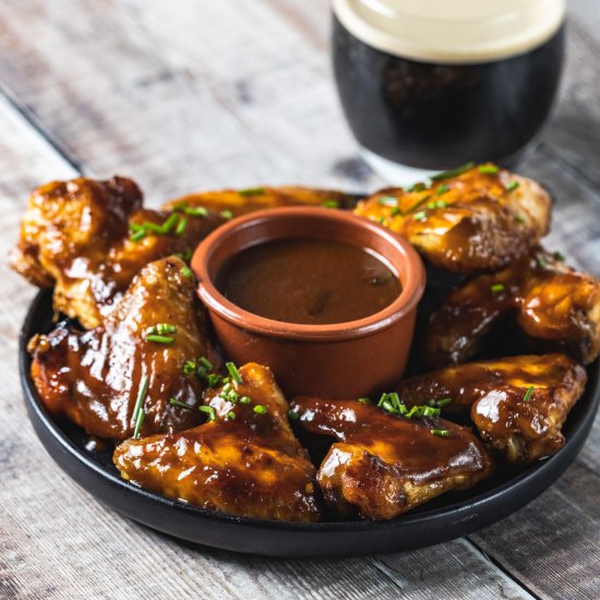 Guinness BBQ Chicken Wings