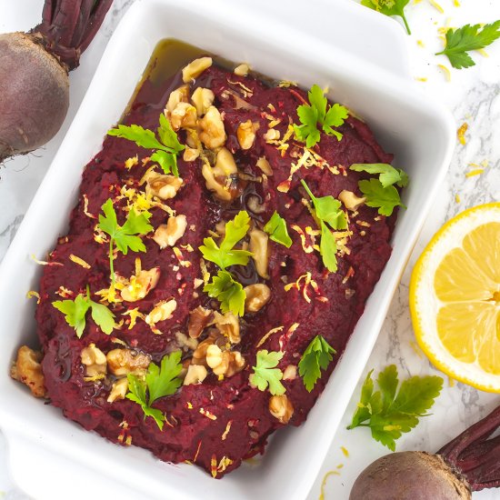 Walnuts and Beetroot Hummus