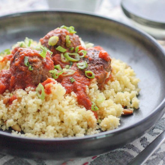 Morrocan Meatballs with Cous Cous