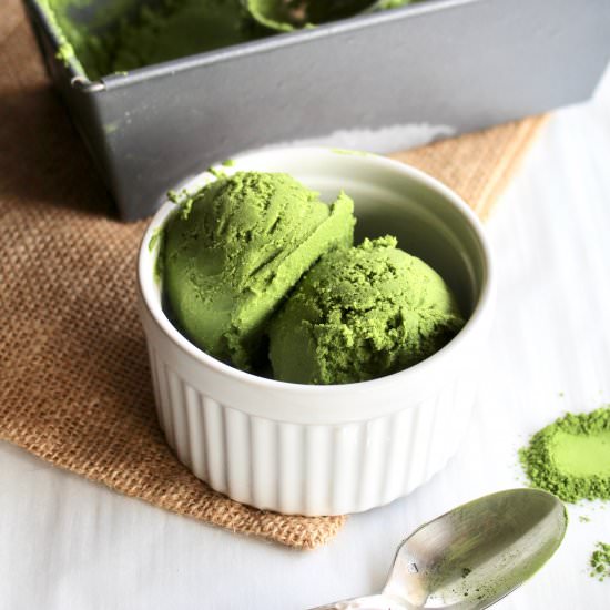 Vegan Matcha Ice Cream