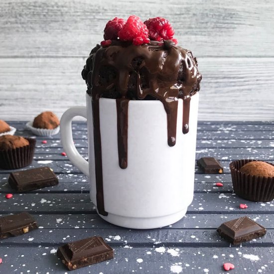 Chocolate muffin in a cup