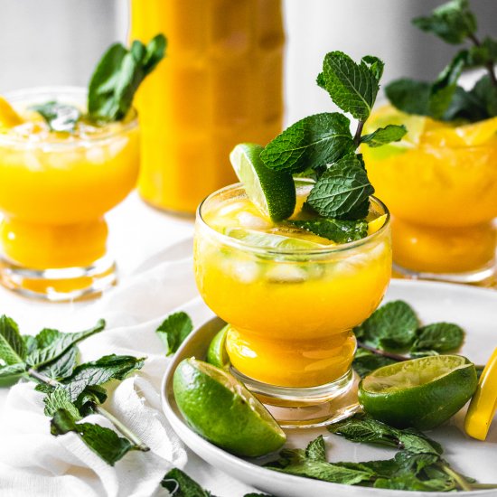 mango-turmeric agua fresca