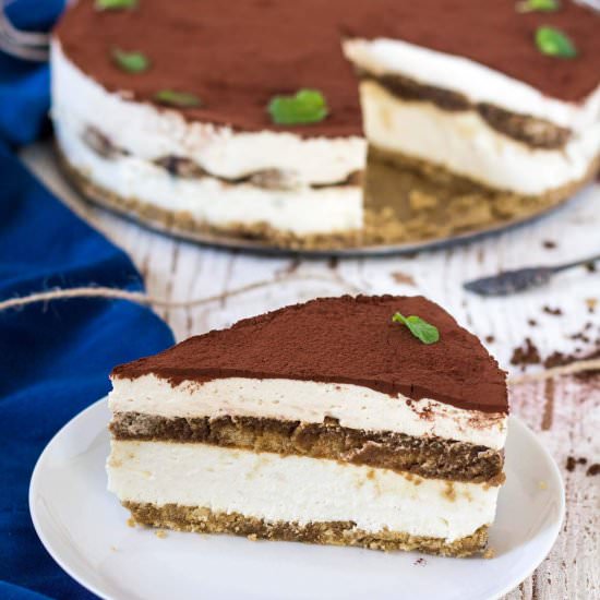 No-bake Tiramisu Cheesecake