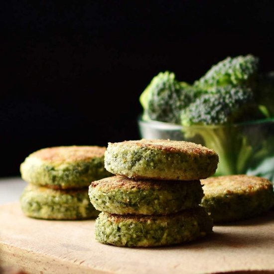 Broccoli Rice Patties with Cheese