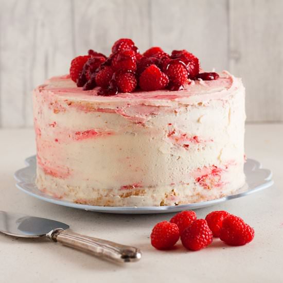 Lemon and Raspberry Layer Cake