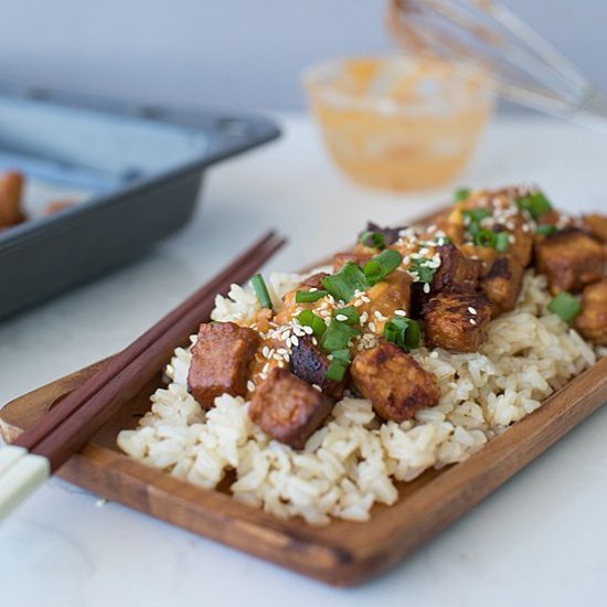 Asian Style Peanut Butter Tempeh