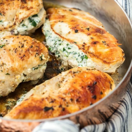 Spinach Stuffed Chicken Breast