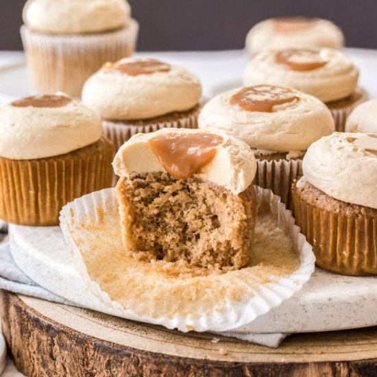 Salted Caramel Cinnamon Cupcakes