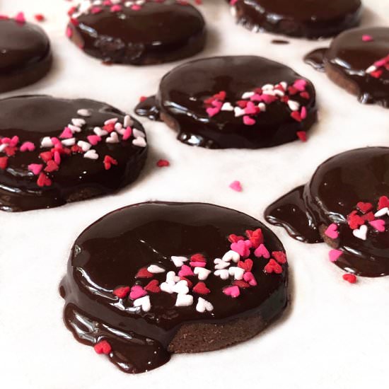 Chocolate Dipped Chocolate Cookies