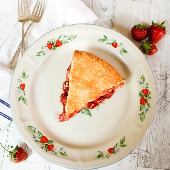 Strawberry Balsamic Pie