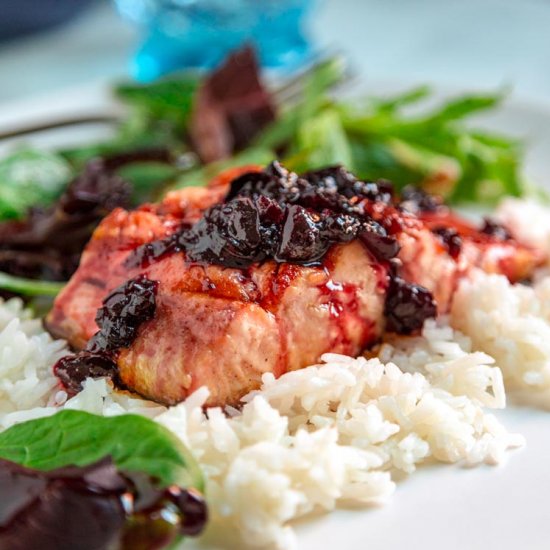 Cherry Maple Glazed Salmon