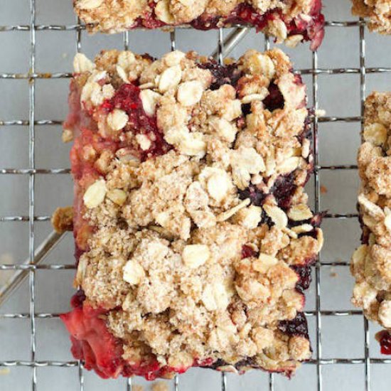 Mixed Berry Oatmeal Bars