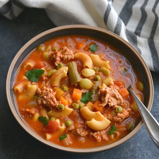 Chickpea Minestrone Soup