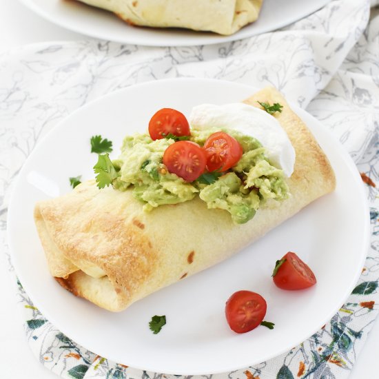 Baked Chimichangas with Fish