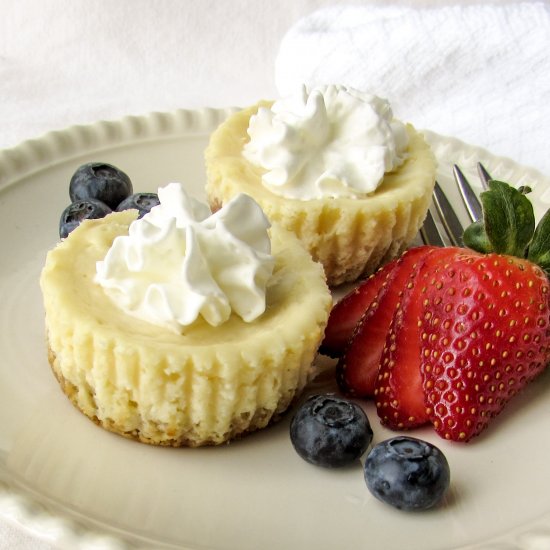 White Chocolate Cheesecakes