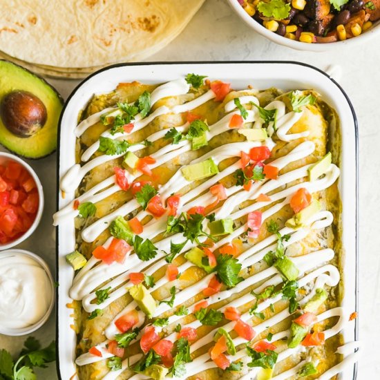 Sweet Potato Chicken Enchiladas