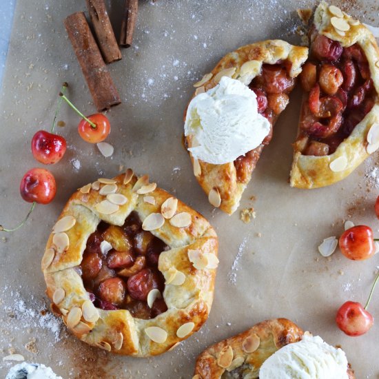 Mini Cherry Almond Galettes