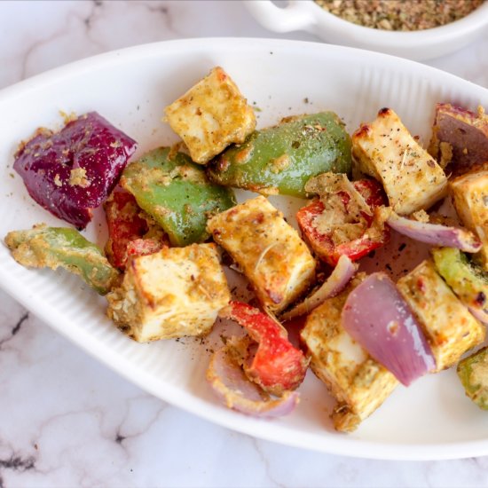 Basil Pesto Paneer Tikka