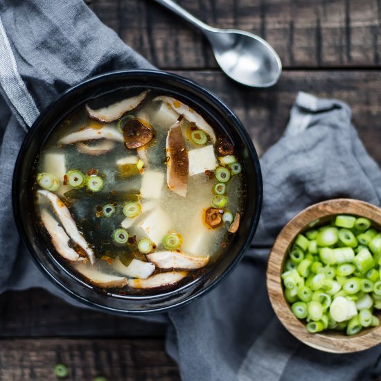 Vegan Dinner Miso Soup