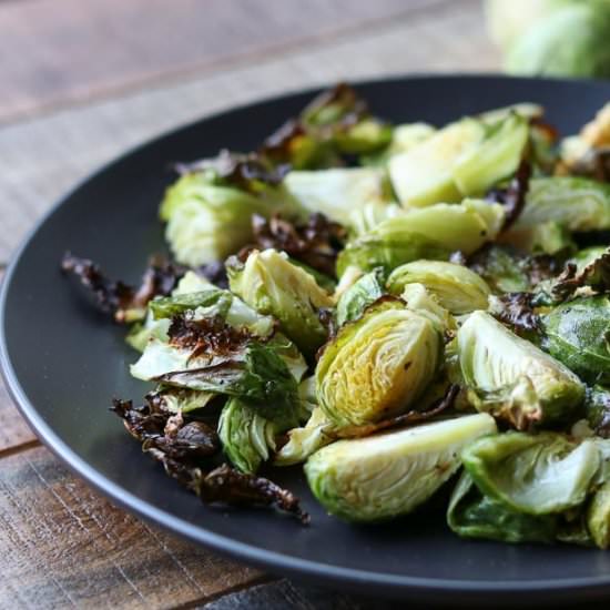 Sesame Air Fried Brussels Sprouts