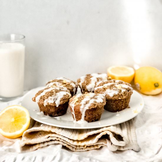 Lemon Poppy Seed Muffins (v/gf)