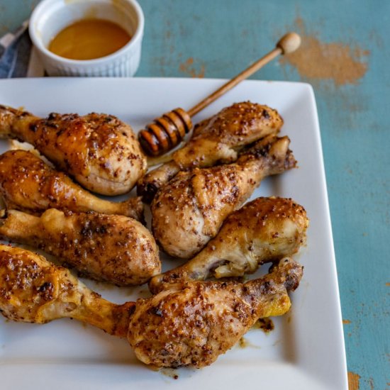 Honey Mustard Baked Chicken Legs