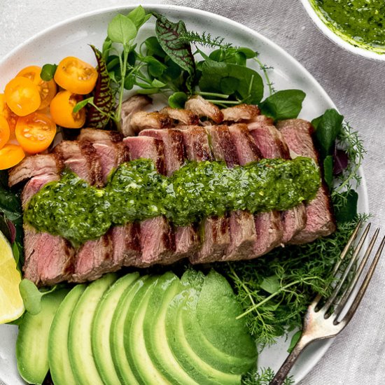 Steak Salad with Chimichurri