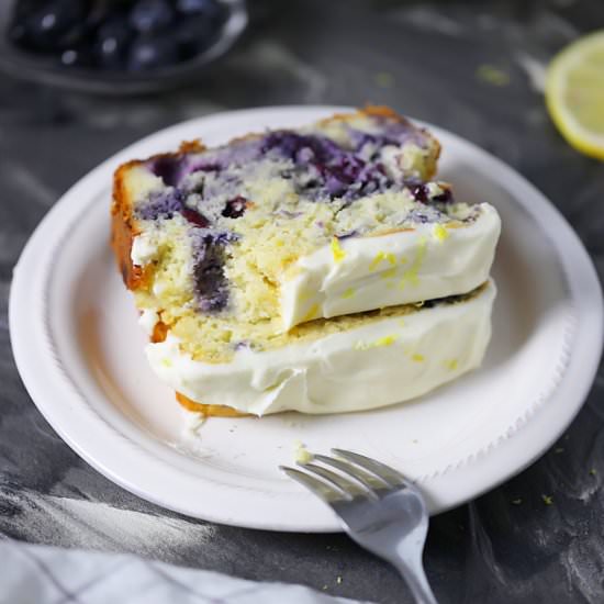 Low Carb Lemon Blueberry Bread