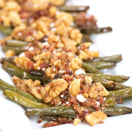 Green Bean Bacon blue cheese walnut