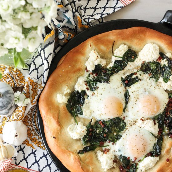 Pancetta & Ricotta Breakfast Pizza