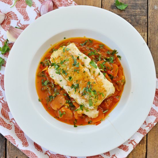 Spicy Braised Spanish Cod