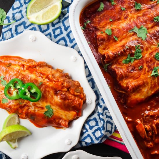 Easy Chicken Enchiladas