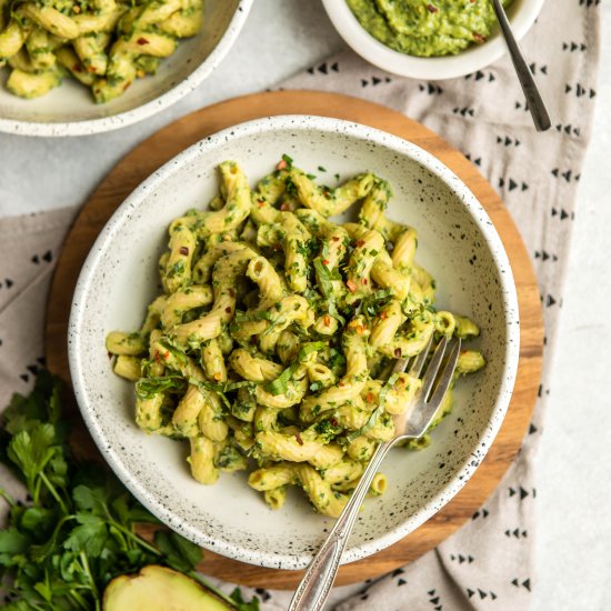 Avocado Pesto Pasta