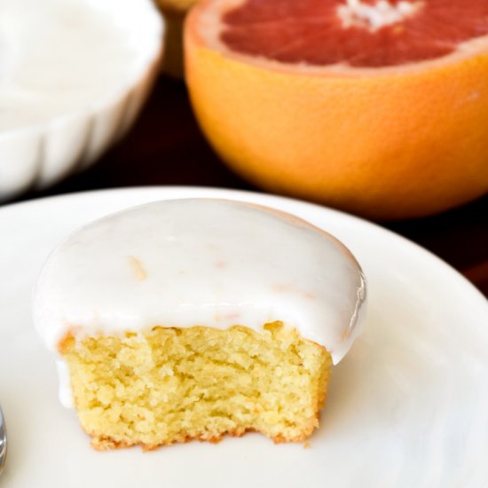 Grapefruit Almond Cupcakes