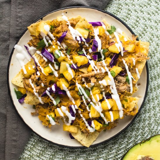 Hawaiian Kalua Pork Nachos