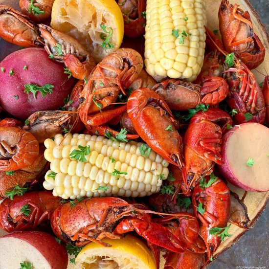 Slow Cooker Crawfish Boil