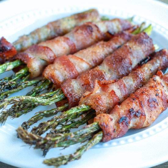 Air Fryer Bacon Wrapped Asparagus