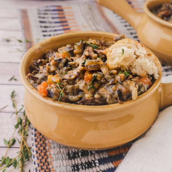 Mushroom-Lovers Wild Rice Soup