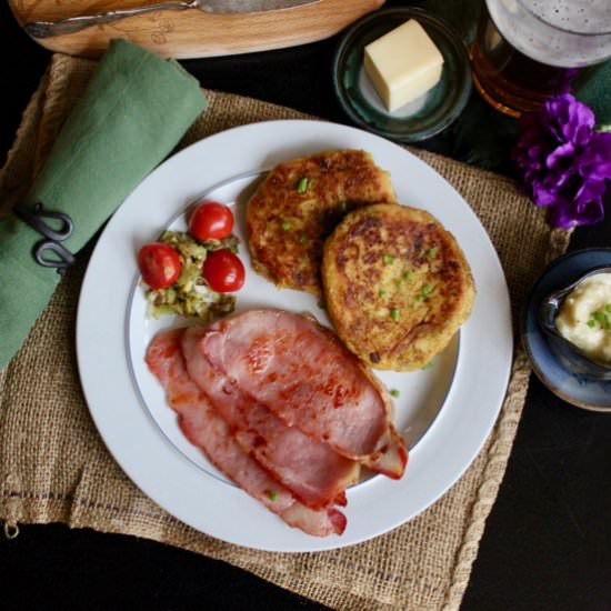 Irish Bacon & Potato Leek Cakes