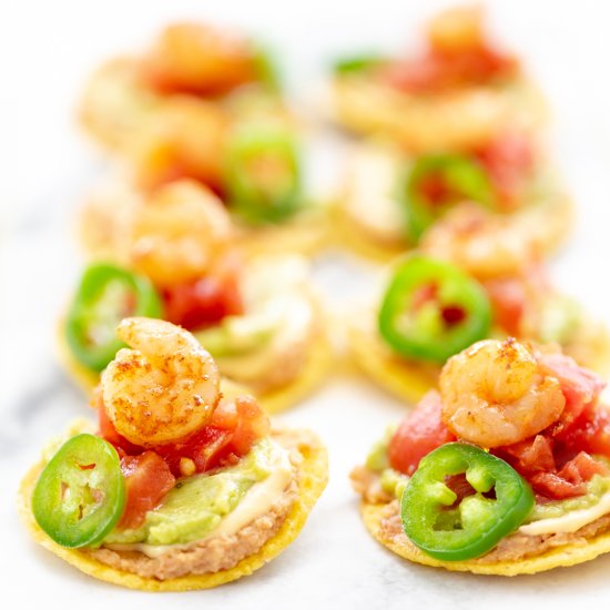 Fiesta Shrimp Nacho Bites