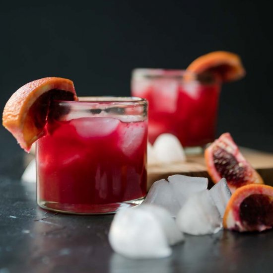 blood orange margaritas