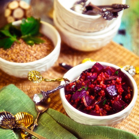 Beets and Bulgur salad