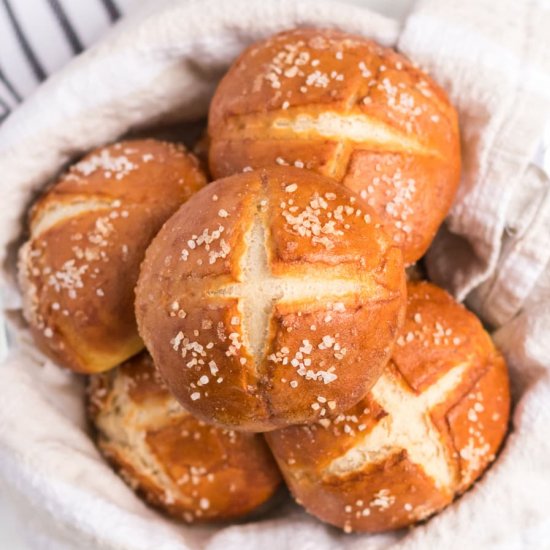 Homemade Pretzel Rolls