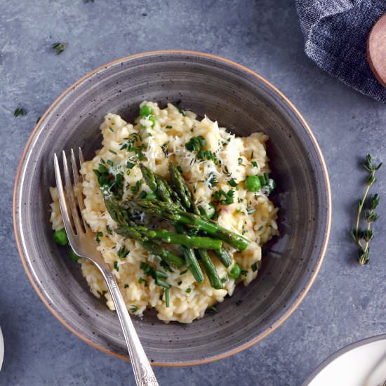 Lemon Asparagus Risotto